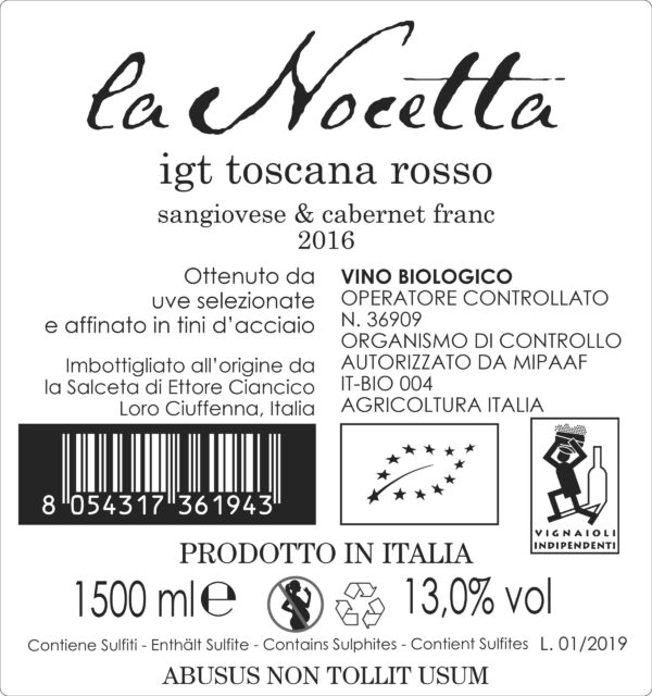 La Nocetta Toscana IGT biologico - immagine 3